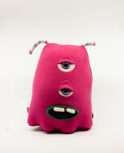 Load image into Gallery viewer, Georgie the pink two eyed monster