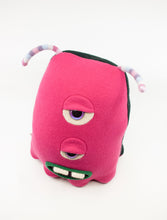 Load image into Gallery viewer, Georgie the pink two eyed monster