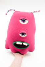 Load image into Gallery viewer, Georgie the pink two eyed monster