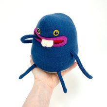 Load image into Gallery viewer, Snort the plush upcycled wool sweater creature
