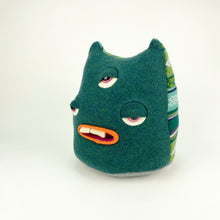 Load image into Gallery viewer, Allan the three-eyed handmade plush monster

