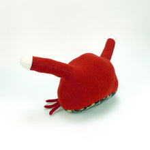 Load image into Gallery viewer, Bonk! the red handmade tentacle eyed monster by my friend monster™
