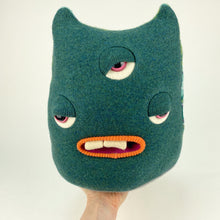 Load image into Gallery viewer, Allan the three-eyed handmade plush monster
