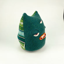 Load image into Gallery viewer, Allan the three-eyed handmade plush monster
