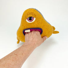 Load image into Gallery viewer, Waddles the my friend monster handmade stuffed animal plush
