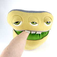 Load image into Gallery viewer, Marco the my friend monster™ plush zipper mouth sweater stuffed animal
