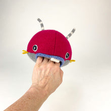 Load image into Gallery viewer, Fritter the handmade plush monster
