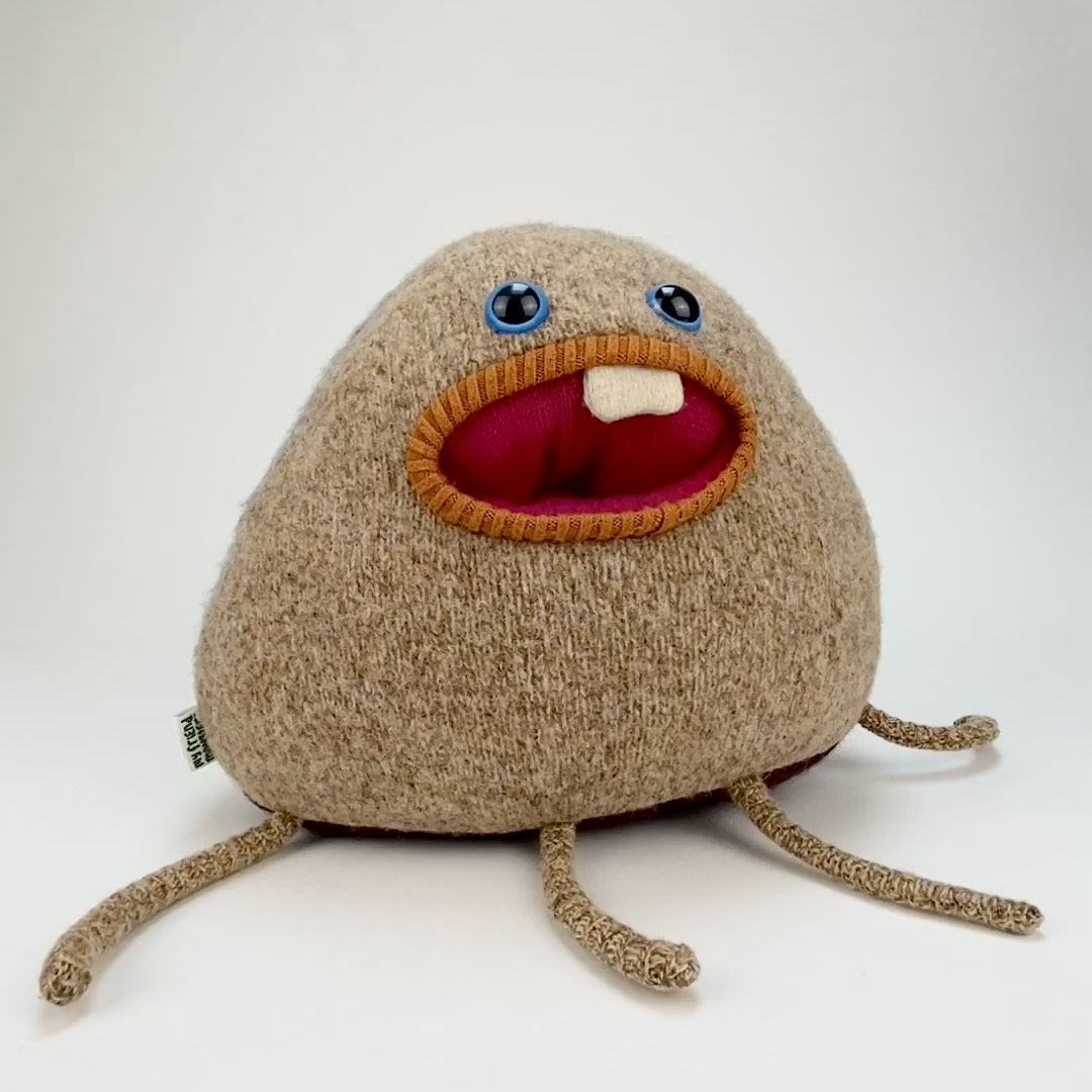 Spud the my friend monster handmade stuffed animal plush