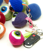 Load image into Gallery viewer, my friend monster™ eyeball keychain backpack dangler
