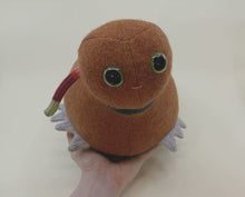 Load and play video in Gallery viewer, cute orange plush monster toy
