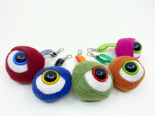 Load image into Gallery viewer, my friend monster™ eyeball keychain backpack dangler
