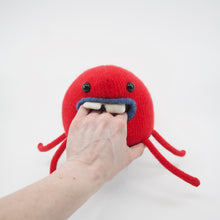 Load image into Gallery viewer, Carleton the plush red monster stuffy
