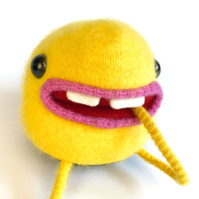 Load image into Gallery viewer, Snookums the fluffy yellow angora monster
