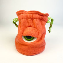 Load image into Gallery viewer, orange my friend monster™ drawstring cyclops DnD dice bag
