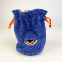 Load image into Gallery viewer, blue my friend monster™ drawstring cyclops DnD dice bag
