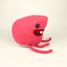 Load image into Gallery viewer, Timmy the pink plush friendly monster
