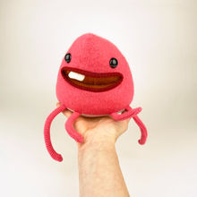 Load image into Gallery viewer, Timmy the pink plush friendly monster

