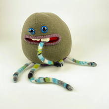 Load image into Gallery viewer, Cameron the plush friendly handmade monster stuffy
