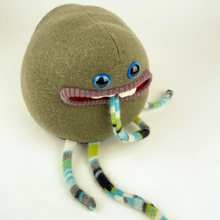 Load image into Gallery viewer, Cameron the plush friendly handmade monster stuffy
