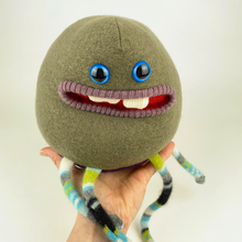 Load image into Gallery viewer, Cameron the plush friendly handmade monster stuffy
