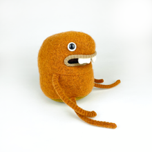 Load image into Gallery viewer, Rocky the handmade upcycled sweater monster plush toy
