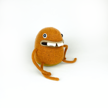 Load image into Gallery viewer, Rocky the handmade upcycled sweater monster plush toy
