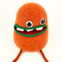 Load image into Gallery viewer, Isaac the handmade stuffed monster plush
