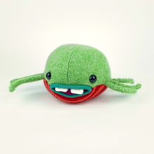 Load image into Gallery viewer, Snort the handmade stuffed monster plush
