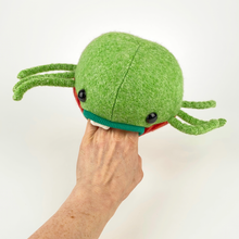 Load image into Gallery viewer, Snort the handmade stuffed monster plush
