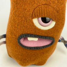 Load image into Gallery viewer, Bert the handmade stuffed monster plush
