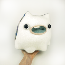 Load image into Gallery viewer, Twinkie the fluffy angora handmade stuffed monster plush
