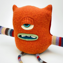 Load image into Gallery viewer, Chunk the plush my friend monster™ wool sweater stuffy

