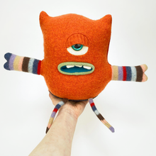 Load image into Gallery viewer, Chunk the plush my friend monster™ wool sweater stuffy
