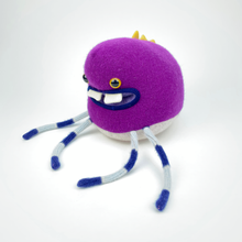 Load image into Gallery viewer, Percy the purple dinosaur style plush friendly my friend monster™
