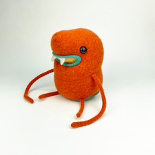 Load image into Gallery viewer, Stu the orange plush my friend monster™ wool sweater stuffy
