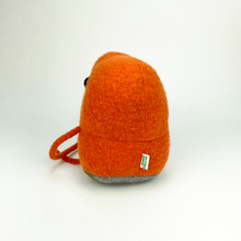 Load image into Gallery viewer, Stu the orange plush my friend monster™ wool sweater stuffy
