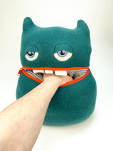 Load image into Gallery viewer, Blinker the zipper mouth pyjama bag monster
