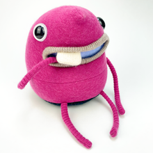 Load image into Gallery viewer, Bonny the pink plush my friend monster™ wool sweater stuffy
