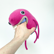 Load image into Gallery viewer, Bonny the pink plush my friend monster™ wool sweater stuffy

