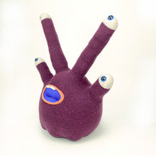 Load image into Gallery viewer, Syd the tentacle eyed handmade stuffed my friend monster™ plushie
