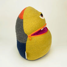 Load image into Gallery viewer, Ollie the my friend monster™ plush zipper mouth sweater stuffed animal
