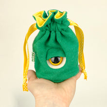 Load image into Gallery viewer, custom made cyclops drawstring dice bag for role playing games

