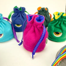 Load image into Gallery viewer, custom made cyclops drawstring dice bag for role playing games
