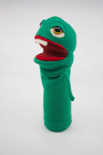 Load image into Gallery viewer, Albert the green monster hand puppet
