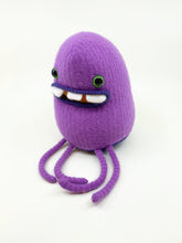 Load image into Gallery viewer, Allan the purple plush friendly monster
