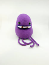 Load image into Gallery viewer, Allan the purple plush friendly monster
