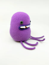 Load image into Gallery viewer, Allan the purple plush friendly monster
