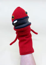 Load image into Gallery viewer, Stanley the recycled sweater puppet monster
