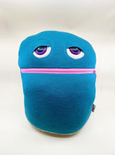 Load image into Gallery viewer, Sherman the zipper mouth pyjama bag monster
