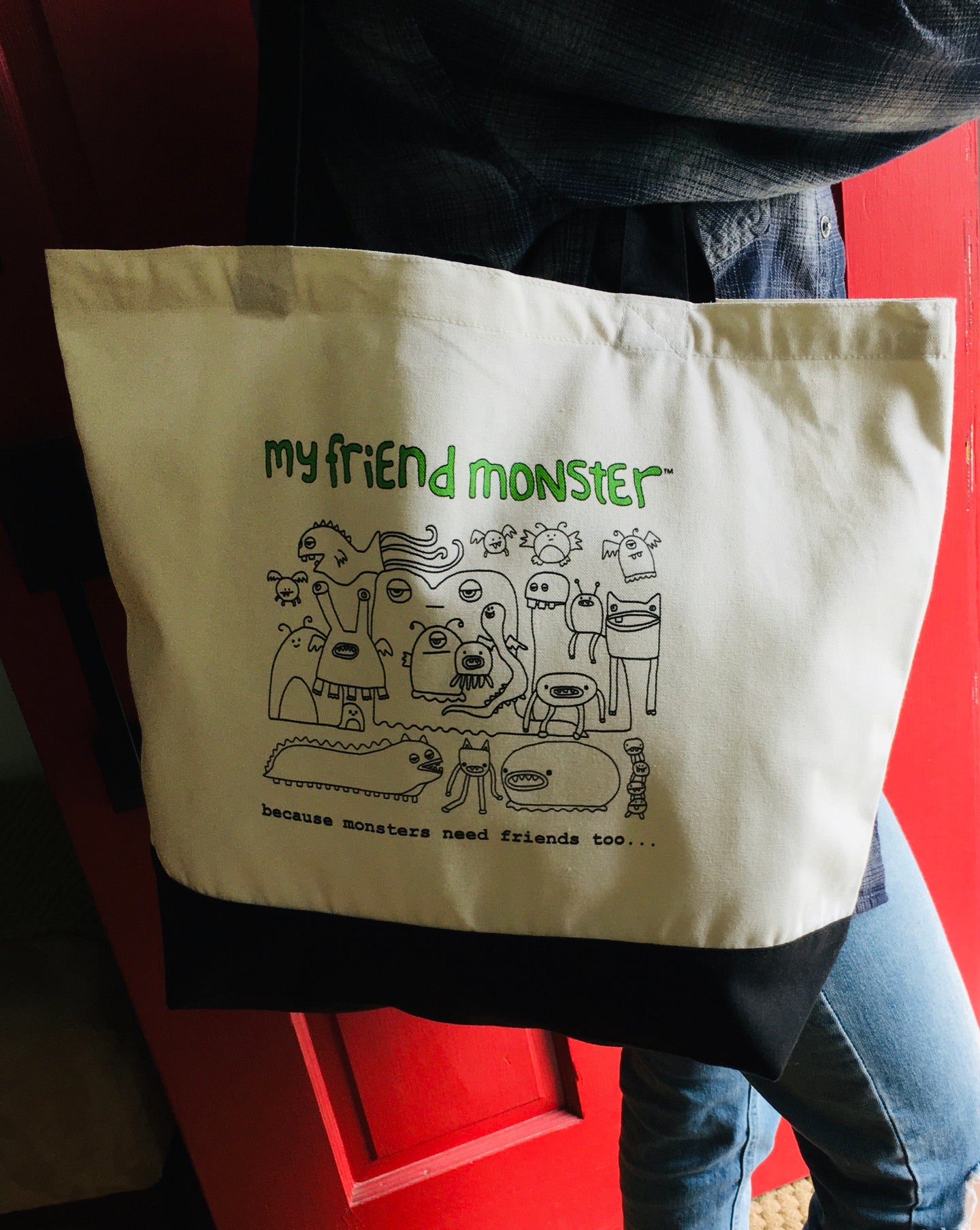 my friend monster™ canvas tote bag